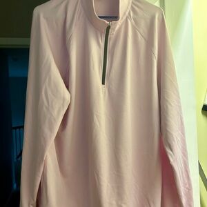 Dunning XL Light Pink Quarter-Zip Pullover